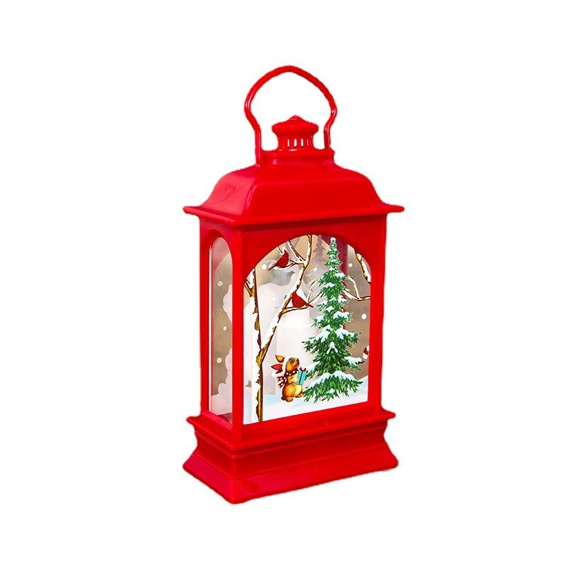 Christmas Decorations Portable Christmas Light Painted Transparent Ornaments