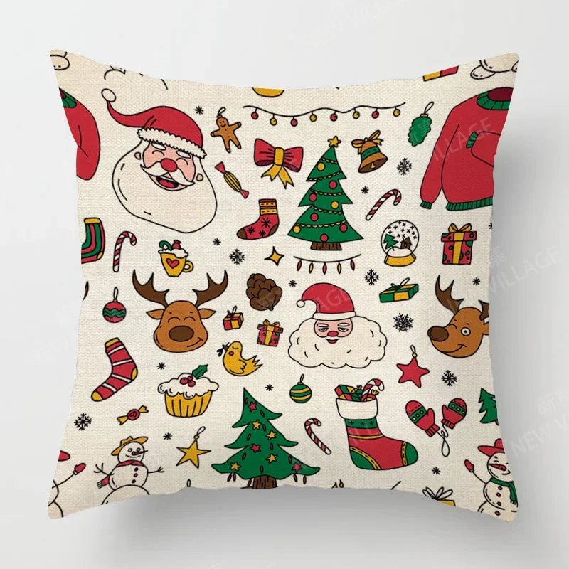 Modern Home Living Room Decor Throw Pillow Covers Cushion sofa 35x35cm 40x40 60x60cm 45x45cm 40*40cm pillowcase Merry Christmas