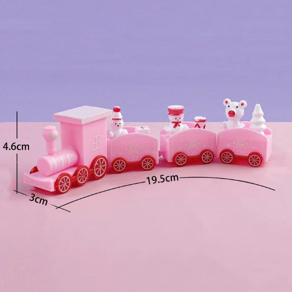 19.5cm Wooden Christmas Train Merry Christmas Decorations For Home 2025 Cristmas Ornament Xmas Navidad Noel Gifts Happy New Year